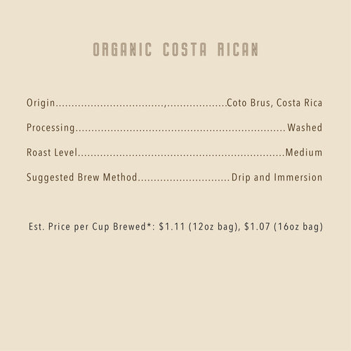 Organic Costa Rican
