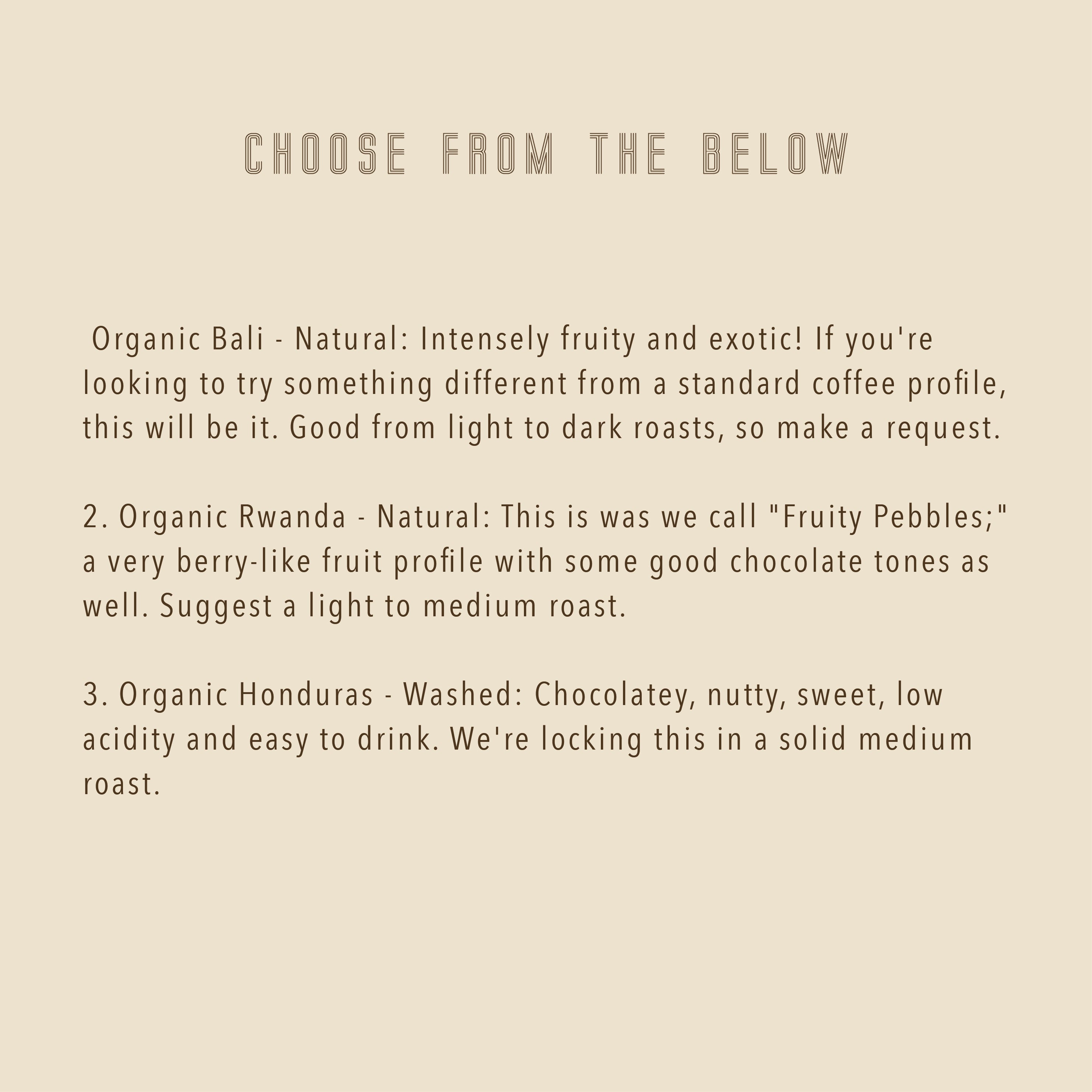 Rotating & Limited Coffees