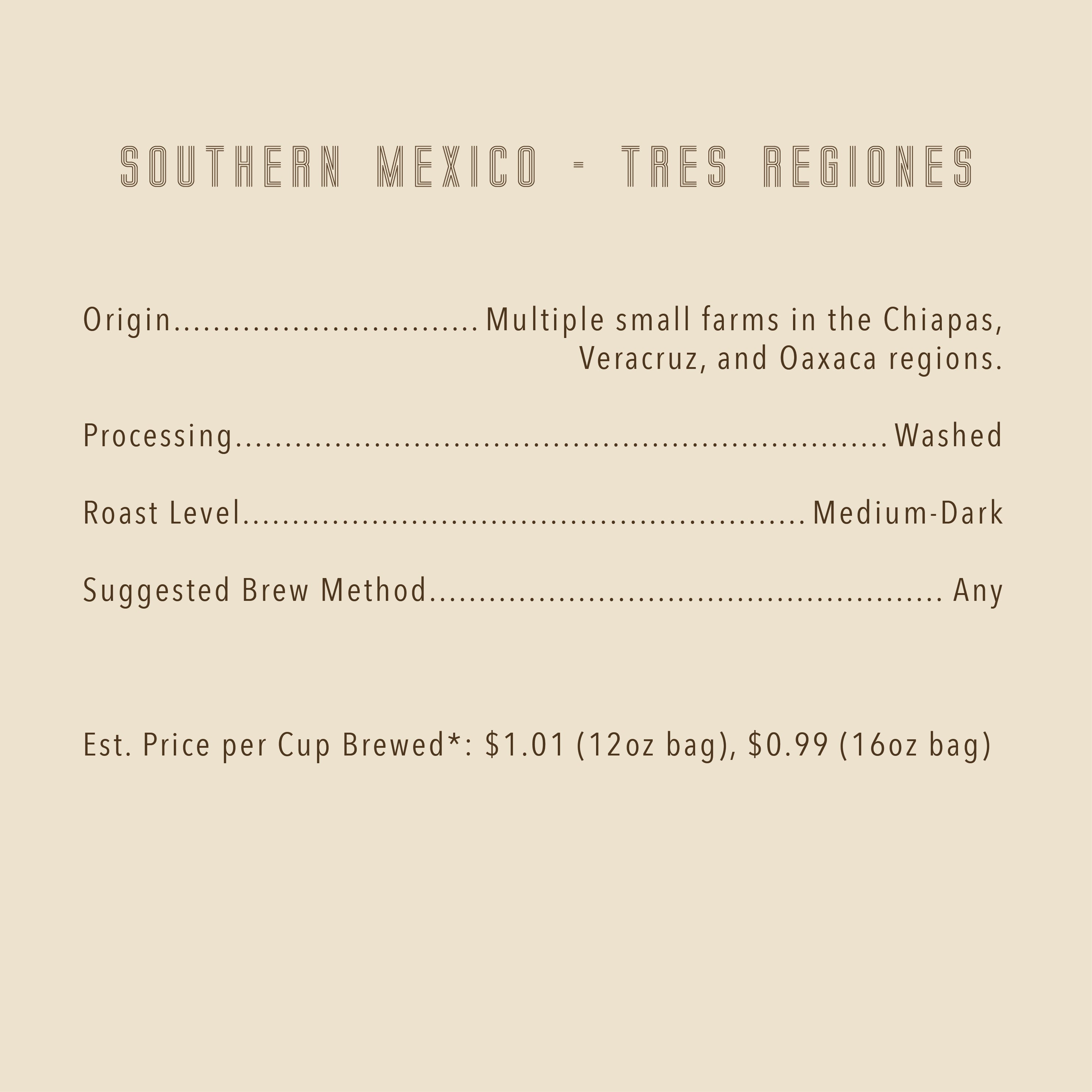Southern Mexico - Tres Regiones