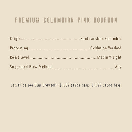 Premium Colombian Pink Bourbon